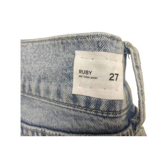 Hudson ‘Ruby’ Medium Wash Short _ 27 - Picture 6 of 8